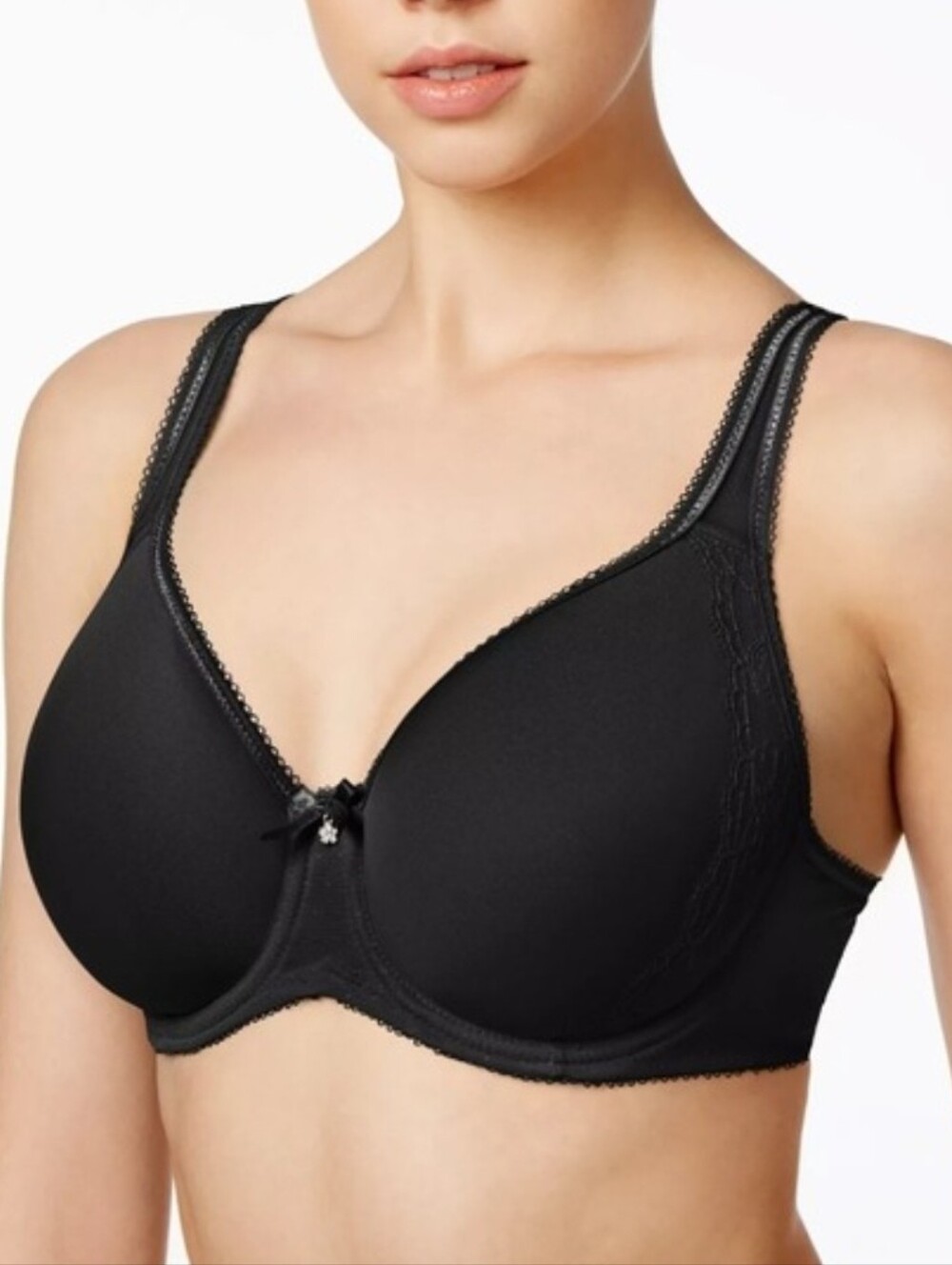 WACOAL Retro Chic Seamless Contour Bra  44DDD Black Underwire